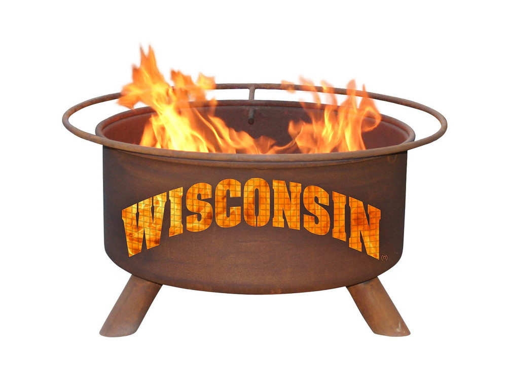 Wisconsin Badgers Portable Fire Pit Grill | Patina | F217