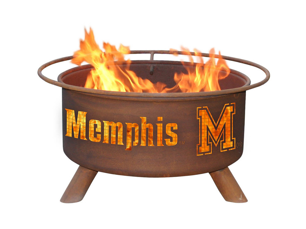 Memphis Tigers Portable Fire Pit Grill | Patina | F470