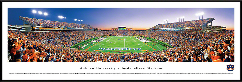 Auburn Tigers Standard Frame Panoramic Photo - End Zone | Blakeway | AUB2F