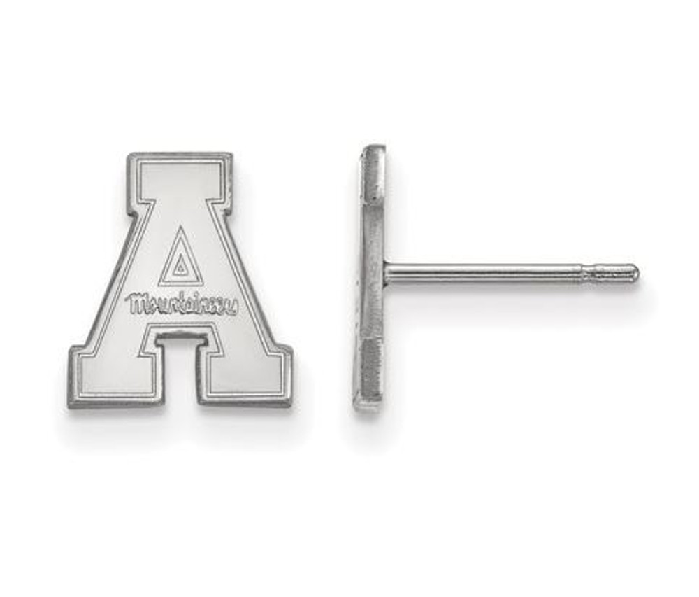 Appalachian State Mountaineers Sterling Silver Post Earrings | Logo Art | SS007APS