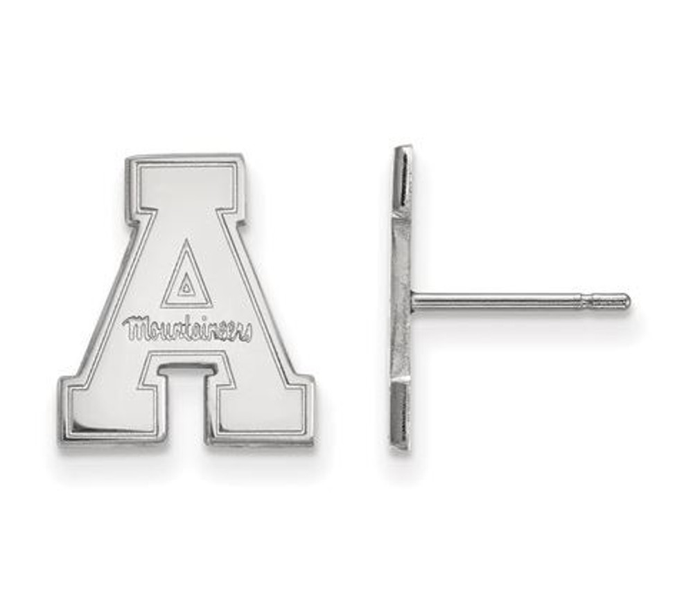 Appalachian State University Sterling Silver Small Post Earrings | Logo Art | SS008APS