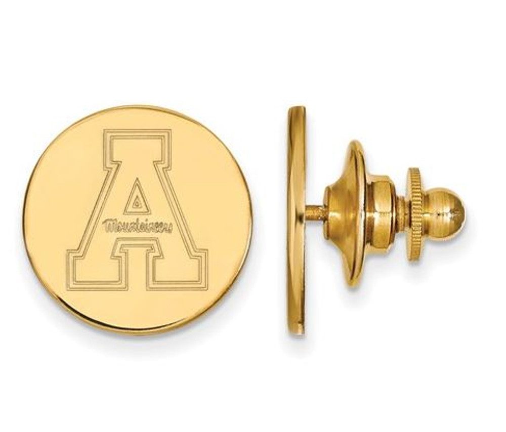 Appalachian State University 14k Yellow Gold Lapel Pin | Logo Art | 4Y009APS