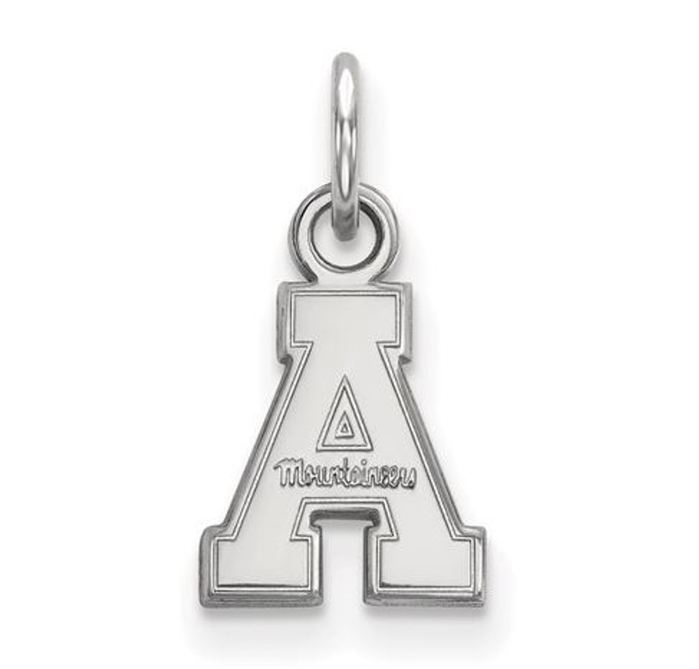 Appalachian State University 14k White Gold Extra Small Pendant | Logo Art | 4W001APS