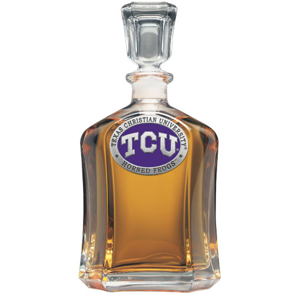 TCU Horned Frogs Capitol Decanter | Heritage Pewter | CPT10270EP