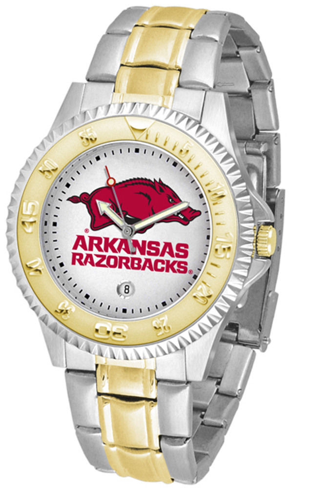 Arkansas Razorbacks Men's Competitor Two-Tone Watch | SunTime | ST-CO3-ARR-COMPMG