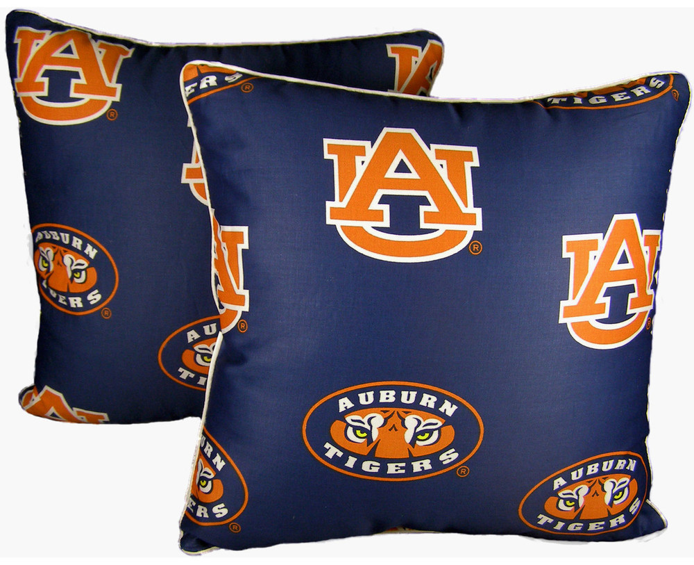 Auburn Tigers 16" x 16" Decorative Pillow Pair | College Covers | AUBDPPR