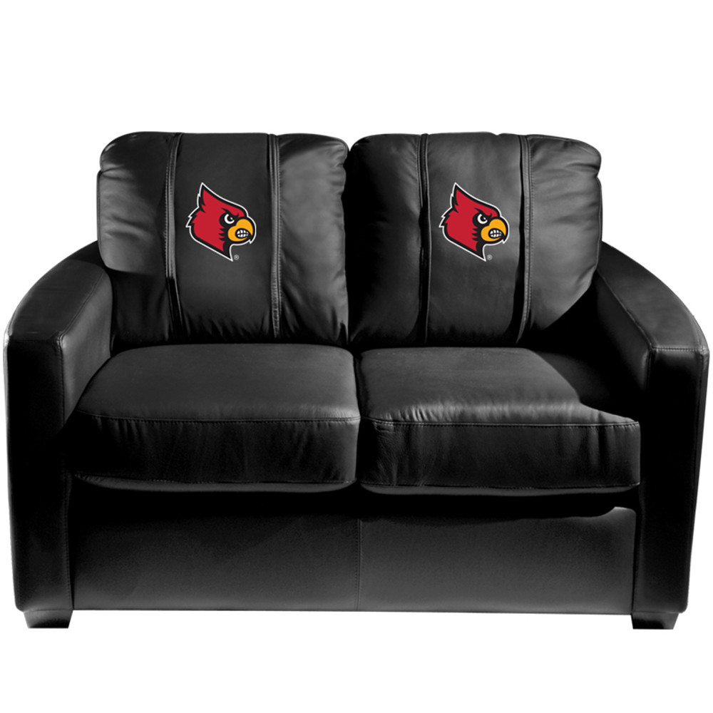 Kansas Jayhawks Silver Loveseat with Logo Panel | Dreamseat | XZ7759003LSCDBK-PSCOL13195