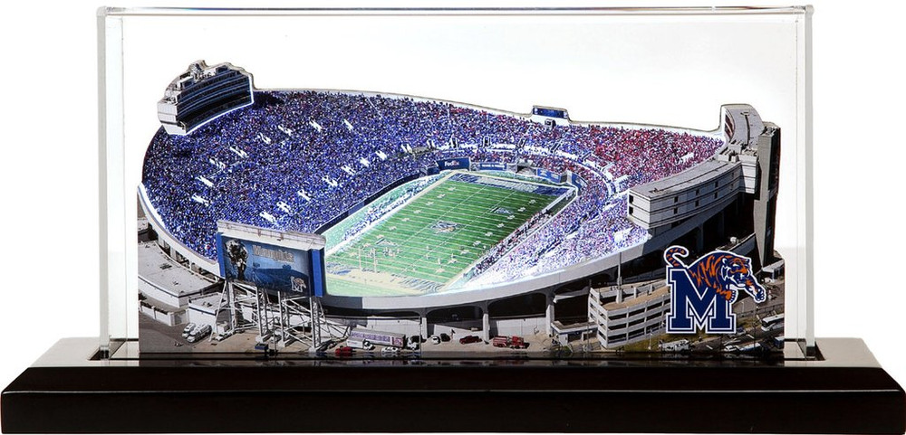 Memphis Tigers Liberty Bowl Memorial 3-D Stadium Replica|Homefields |2001623D