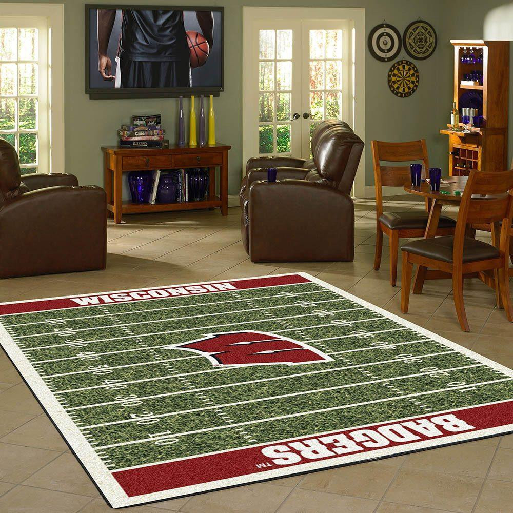 Wisconsin Badgers Football Field Rug | Imperial | 520-3013