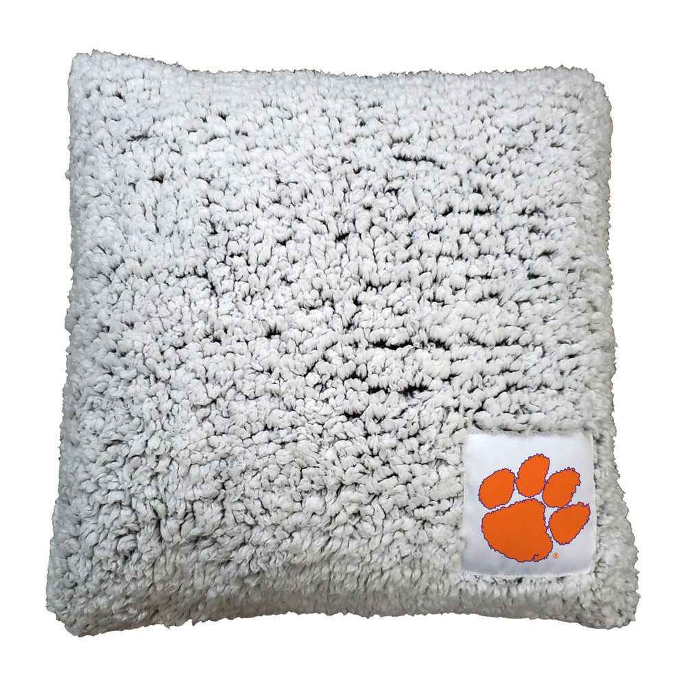 Clemson Tigers Frosty Fleece Throw Pillow Throw Pillow | Logo Chair | 123-812