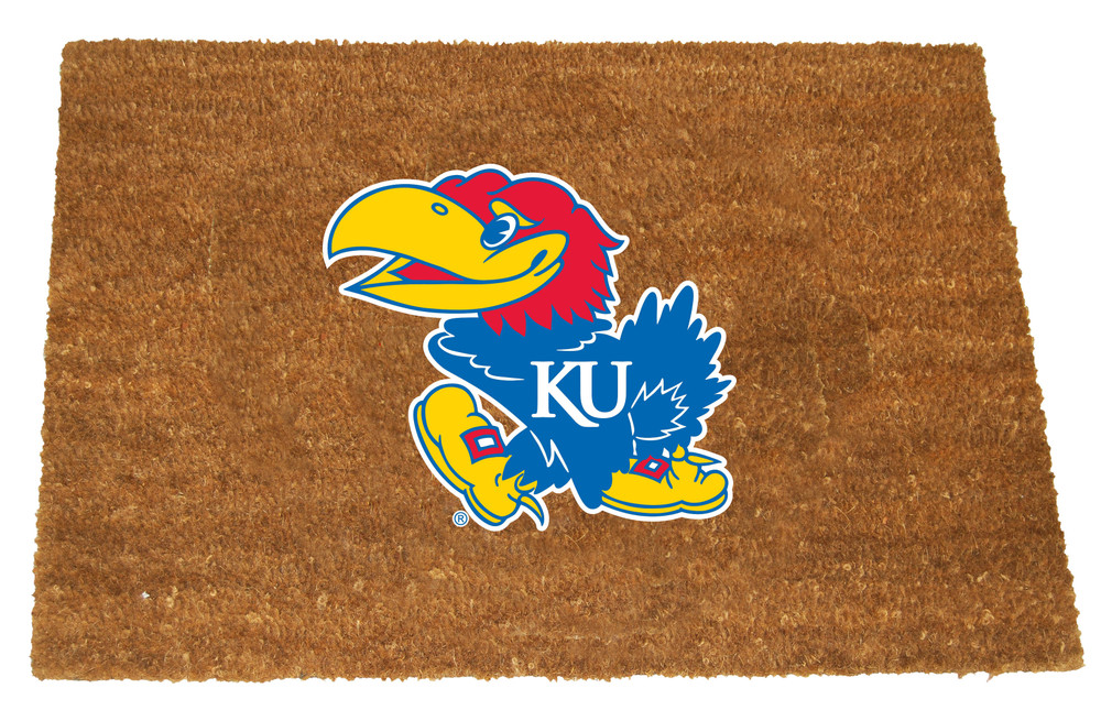 Kansas Jayhawks Logo Door Mat | Memory Company | KAN-1689