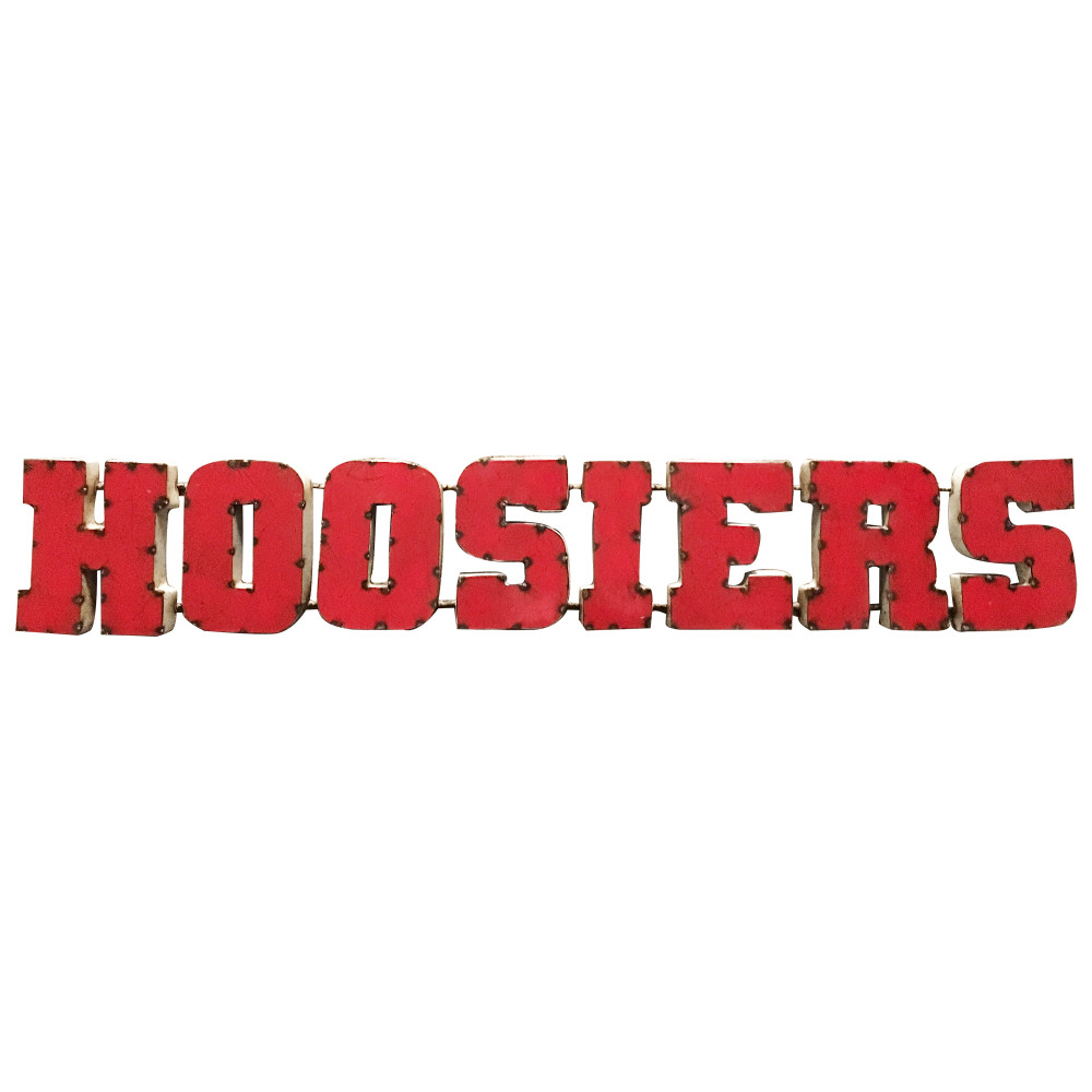 Indiana Hoosiers Recycled Metal Wall Decor | LRT SALES | INDWD