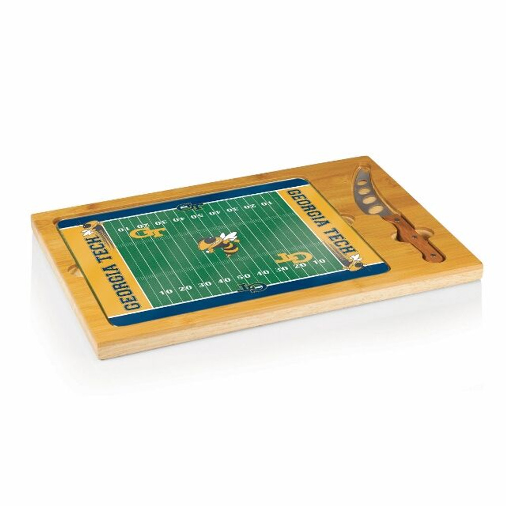 Georgia Tech Yellow Jackets Icon Cheese Tray | Picnic Time | 910-00-505-194-0