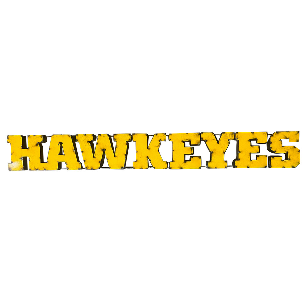 Iowa Hawkeyes Recycled Metal Wall Decor Hawkeyes