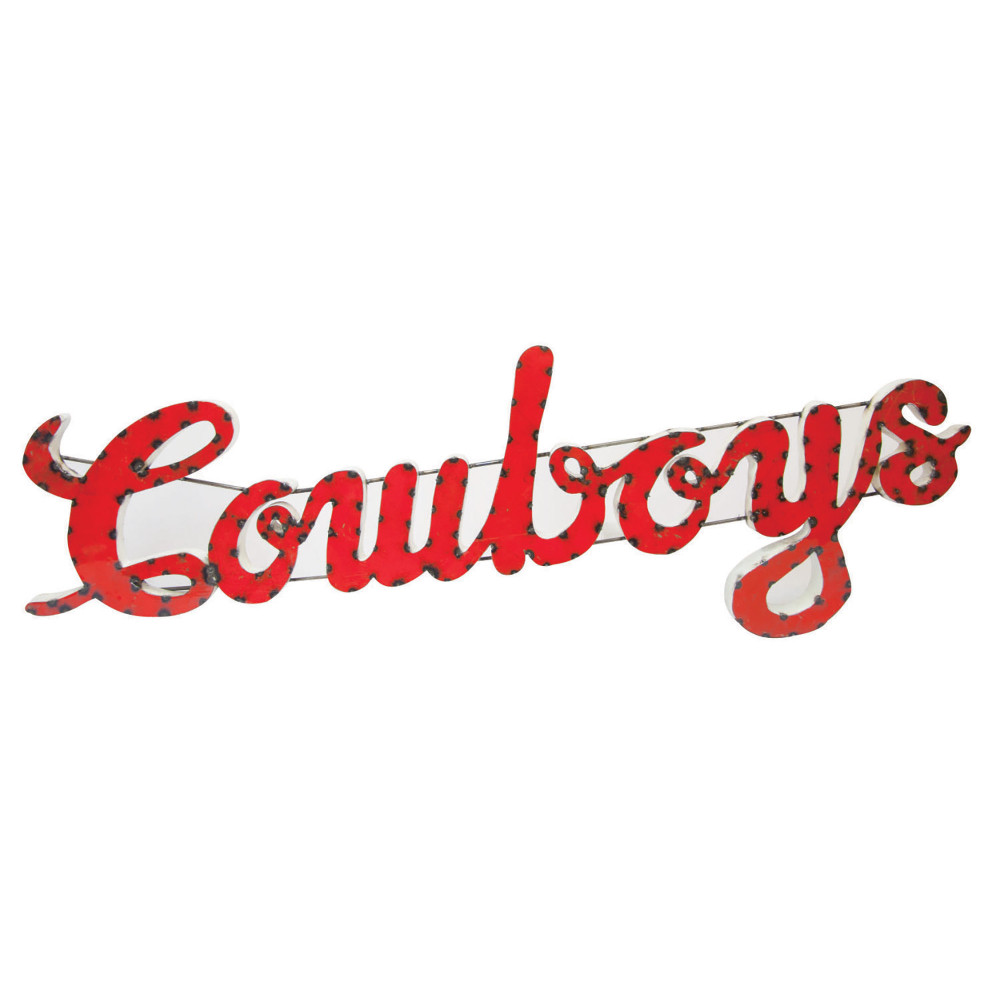 Oklahoma State Cowboys Recycled Metal Wall Decor Cowboys | LRT SALES | COWBOYSWD