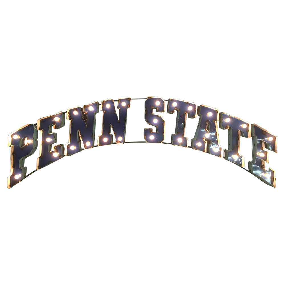 Penn State Nittany Lions Recycled Metal Wall Decor Illuminated | LRT SALES | PNSTWDLGT