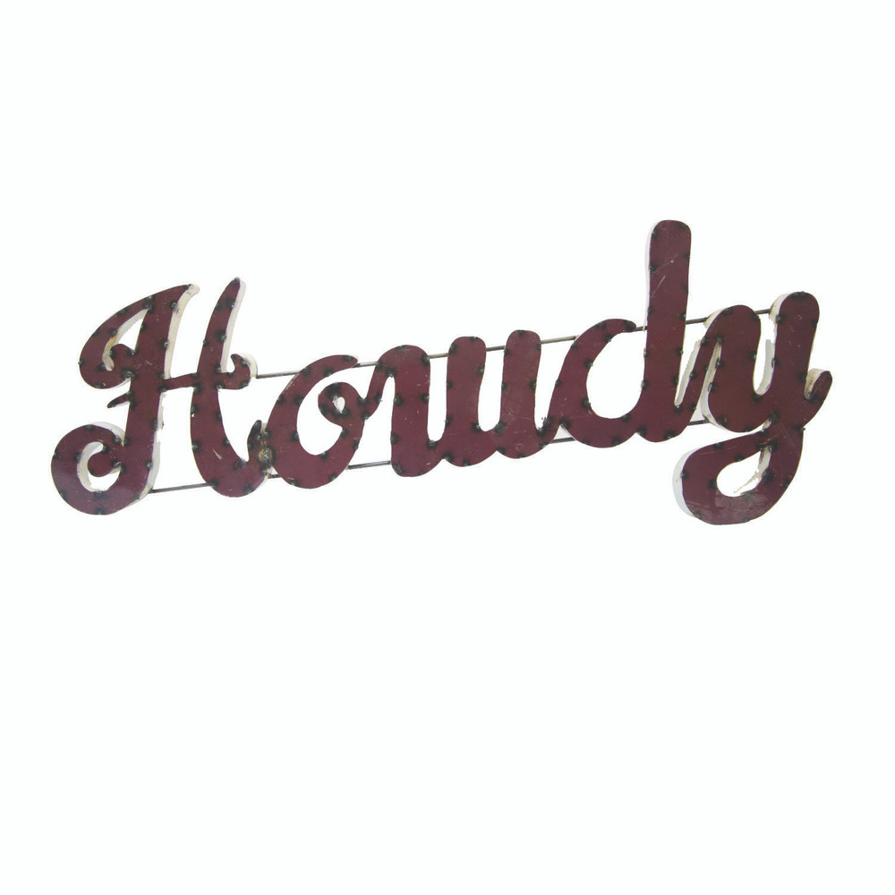 Texas A&M Aggies Recycled Metal Wall Decor Howdy | LRT| HOWDYWD