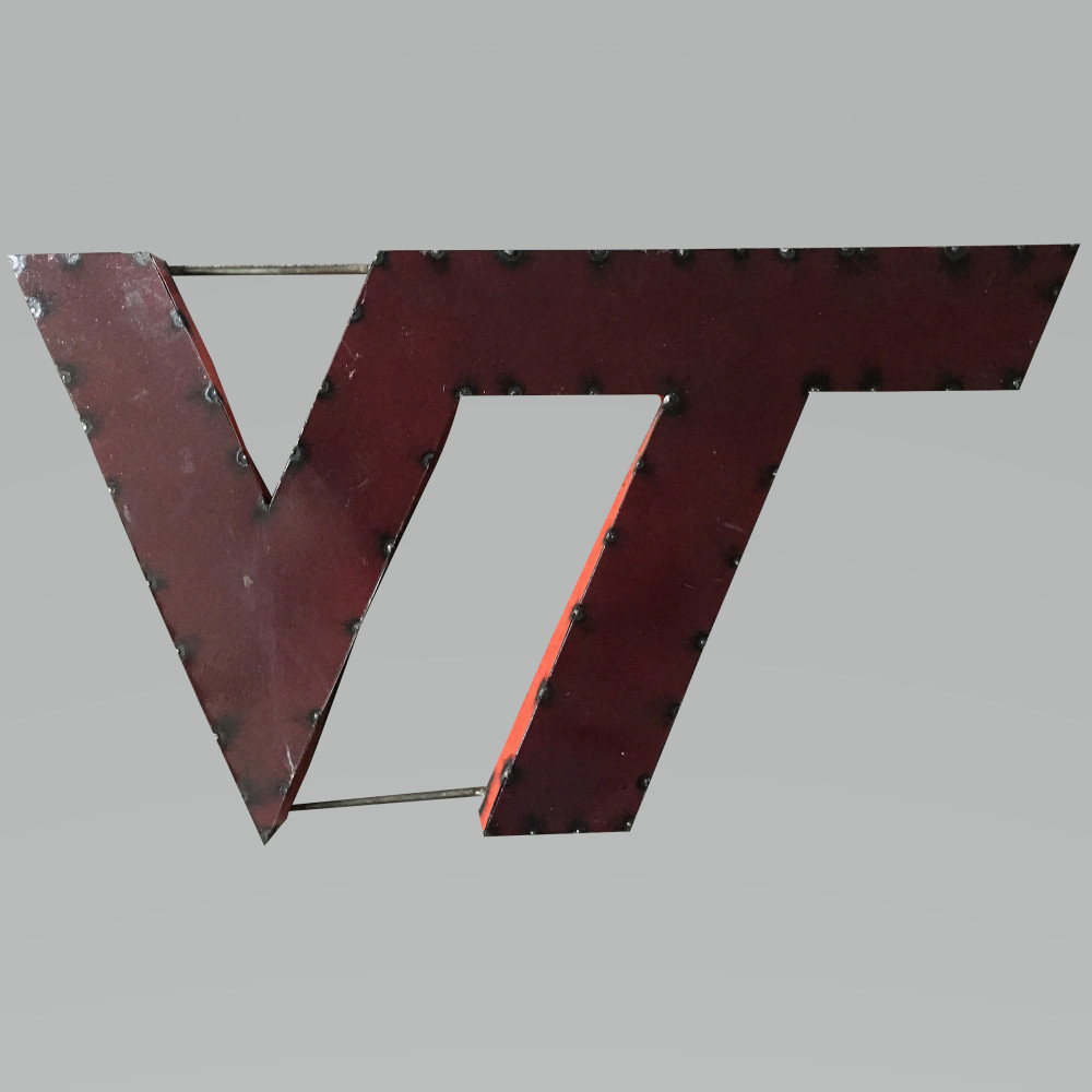 Virginia Tech Hokies Recycled Metal Wall Decor | LRT SALES | VTWD