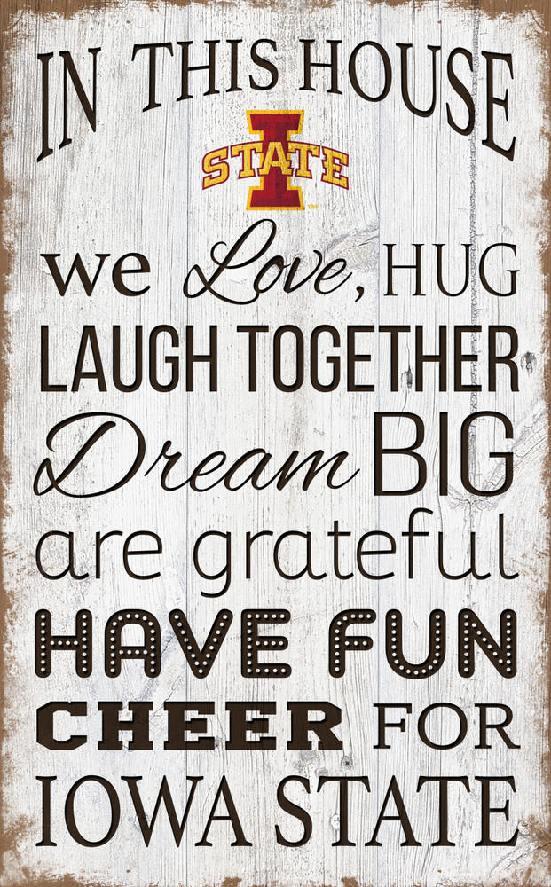 Iowa State Cyclones In This House Wall Art |FAN CREATIONS | C0976-Iowa State