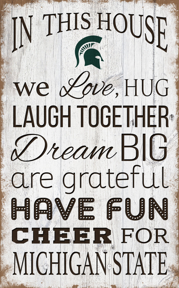 Michigan State Spartans In This House Wall Art |FAN CREATIONS | C0976-Michigan State
