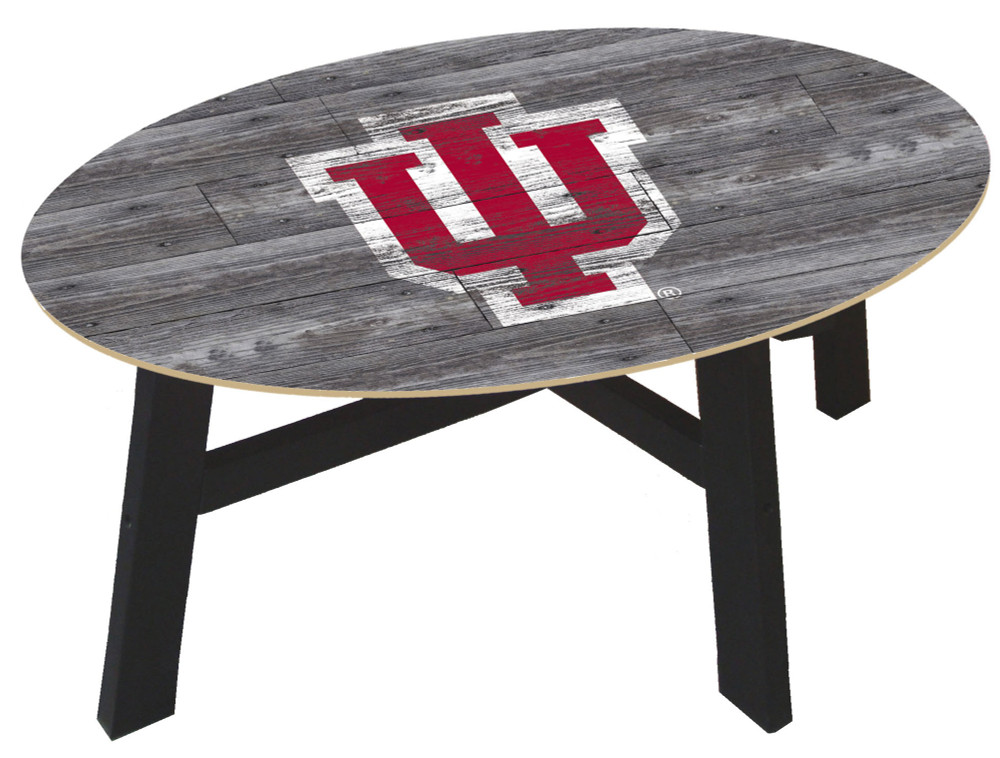 Indiana Hoosiers Distressed Wood Coffee Table |FAN CREATIONS | C0811-Indiana