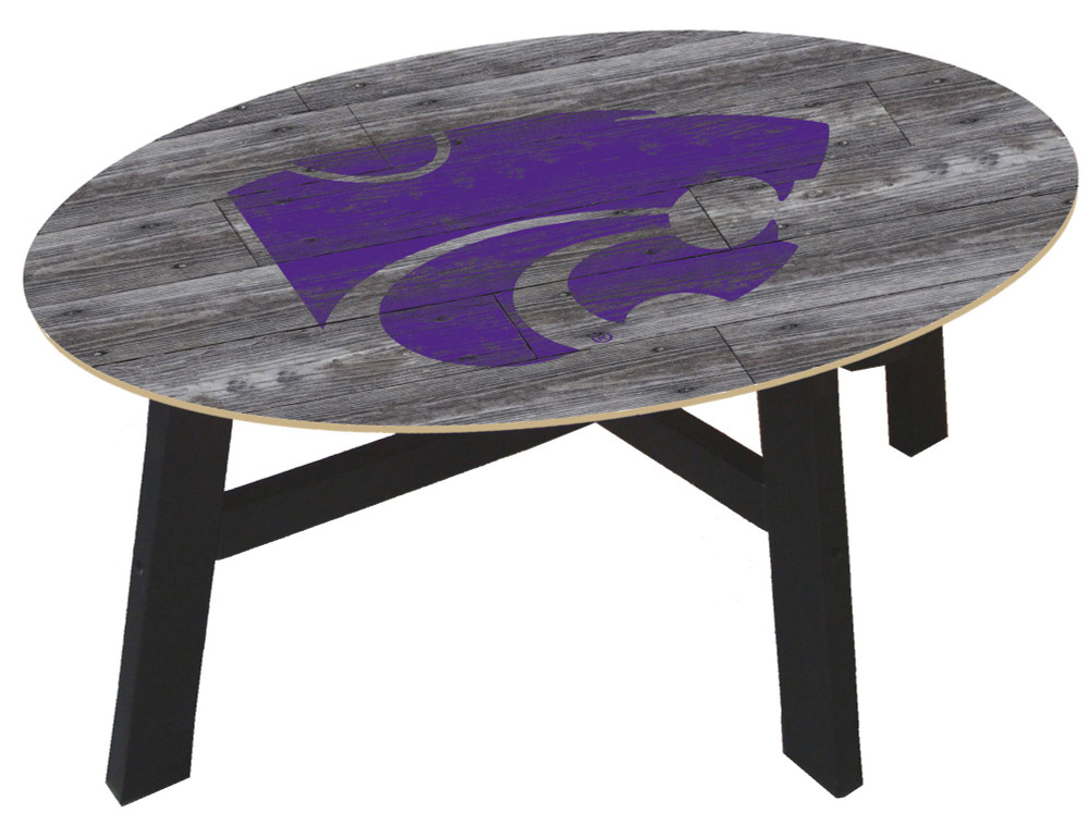 Kansas State Wildcats Distressed Wood Coffee Table |FAN CREATIONS | C0811-Kansas State