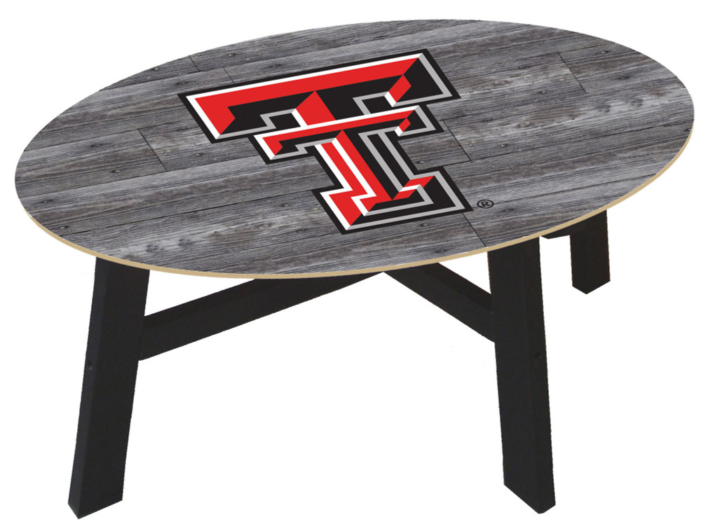 Texas Tech Red Raiders Distressed Wood Coffee Table |FAN CREATIONS | C0811-Texas Tech