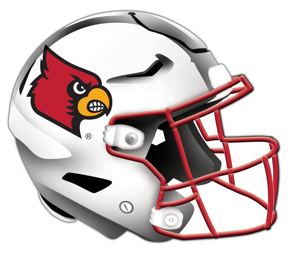 Louisville Cardinals Authentic Helmet Cutout 24" Wall Art | FAN CREATIONS |  C0987-Louisville
