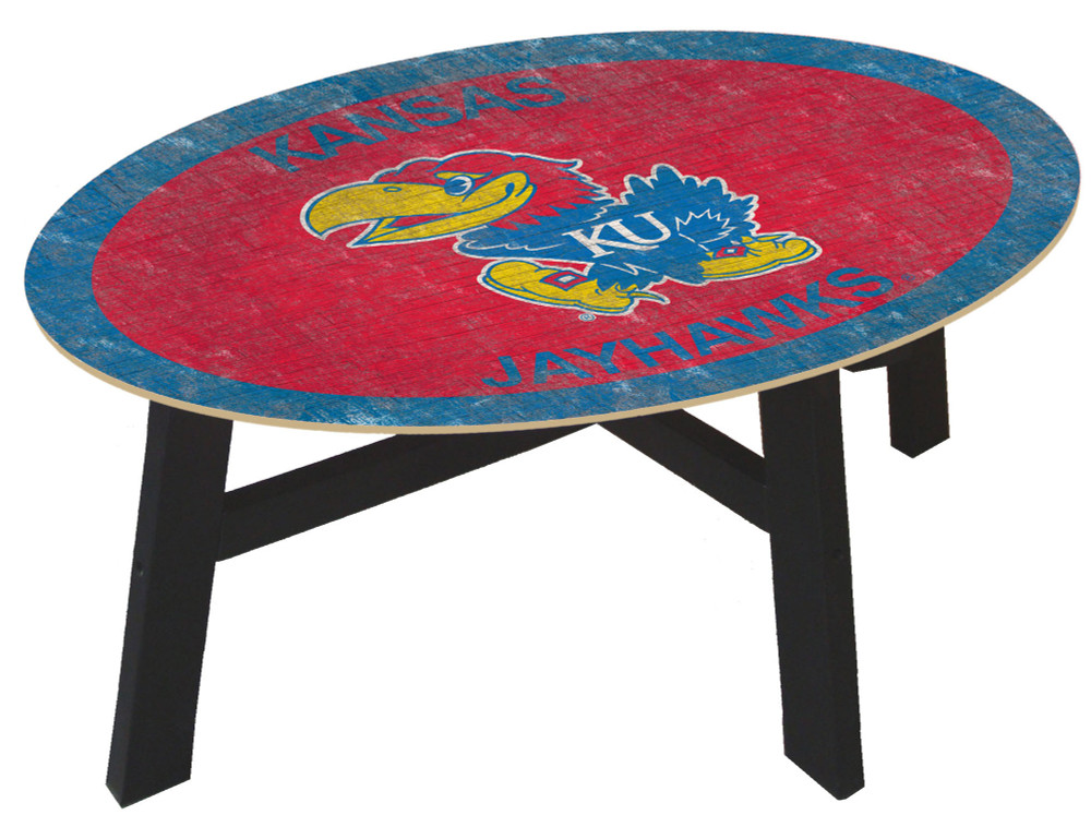 Kansas Jayhawks Team Color Coffee Table |FAN CREATIONS | C0813-Kansas