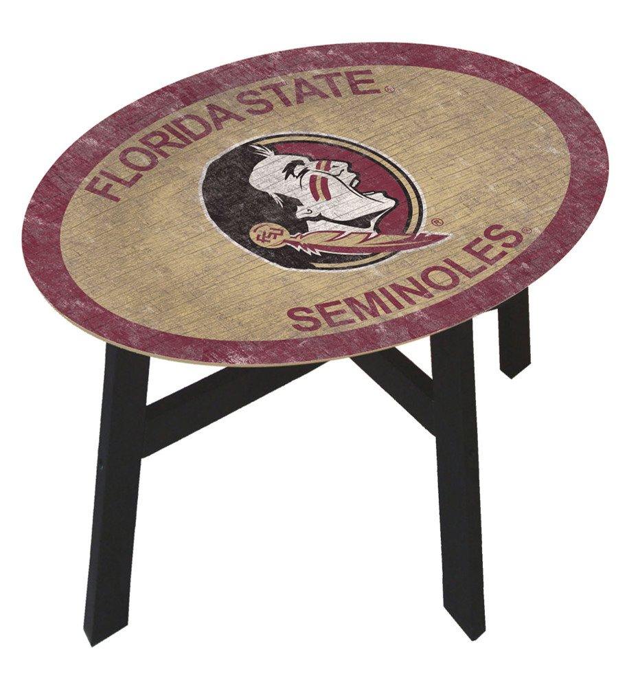 Florida State Seminoles Team Color Side Table |FAN CREATIONS | C0825-Florida State