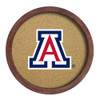Arizona Wildcats Faux Barrel Framed Cork Board | The Fan-Brand | NCARIZ-632-01A