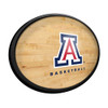 Arizona Wildcats Hardwood - Oval Slimline Lighted Wall Sign - A Logo