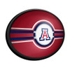 Arizona Wildcats Oval Slimline Lighted Wall Sign - Cardinal