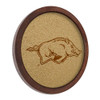 Arkansas Razorbacks Faux Barrel Framed Cork Board - Monochrome Logo Arkansas Razorbacks Faux Barrel Framed Cork Board - Monochrome Logo