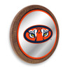 Auburn Tigers Mascot - Faux Barrel Top Mirrored Wall Sign - Orange Edge Auburn Tigers Mascot - Faux Barrel Top Mirrored Wall Sign - Orange Edge