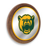 Baylor Bears Bear - Faux Barrel Top Mirrored Wall Sign - Gold Egde