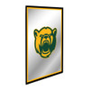 Baylor Bears Bear - Framed Mirrored Wall Sign - Yellow Edge