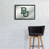 Baylor Bears Framed Mirrored Wall Sign - Green Edge Baylor Bears Framed Mirrored Wall Sign - Green Edge