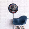 Boise State Broncos Black - Round Slimline Lighted Wall Sign