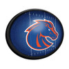 Boise State Broncos On the 50 - Oval Slimline Lighted Wall Sign Boise State Broncos On the 50 - Oval Slimline Lighted Wall Sign