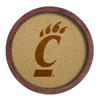 Cincinnati Bearcats Logo - Faux Barrel Framed Cork Board - Monochrome Logo | The Fan-Brand | NCCINC-632-01B