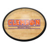 Clemson Tigers Hardwood - Oval Slimline Lighted Wall Sign | The Fan-Brand | NCCLEM-140-12 Clemson Tigers Hardwood - Oval Slimline Lighted Wall Sign | The Fan-Brand | NCCLEM-140-12