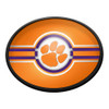 Clemson Tigers Oval Slimline Lighted Wall Sign - Orange | The Fan-Brand | NCCLEM-140-01B