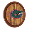 Florida Gators Weathered Faux Barrel Top Wall Clock