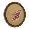 Florida State Seminoles Arrowhead - Faux Barrel Framed Cork Board - Color Logo Florida State Seminoles Arrowhead - Faux Barrel Framed Cork Board - Color Logo