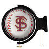 Florida State Seminoles Baseball - Round Rotating Lighted Wall Sign | The Fan-Brand | NCFSSM-115-31 Florida State Seminoles Baseball - Round Rotating Lighted Wall Sign | The Fan-Brand | NCFSSM-115-31