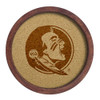 Florida State Seminoles Faux Barrel Framed Cork Board - Monochrome Logo | The Fan-Brand | NCFSSM-632-01B