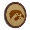 Iowa Hawkeyes Faux Barrel Framed Cork Board - Monochrome Logo Iowa Hawkeyes Faux Barrel Framed Cork Board - Monochrome Logo