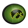 Iowa Hawkeyes On the 50 - Oval Slimline Lighted Wall Sign Iowa Hawkeyes On the 50 - Oval Slimline Lighted Wall Sign