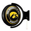 Iowa Hawkeyes Original Round Rotating Lighted Wall Sign Iowa Hawkeyes Original Round Rotating Lighted Wall Sign